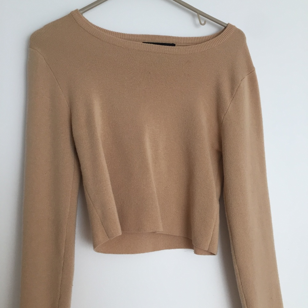 Tan Ribbed Sweater